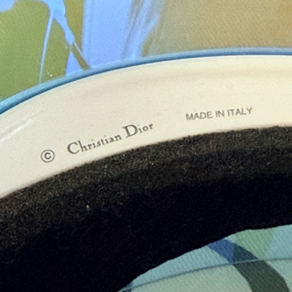 Dior J'ADIOR Diorclub1 Blue & white Mirrored Visor - Picture 5 of 9